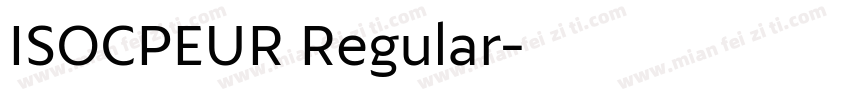 ISOCPEUR Regular字体转换
